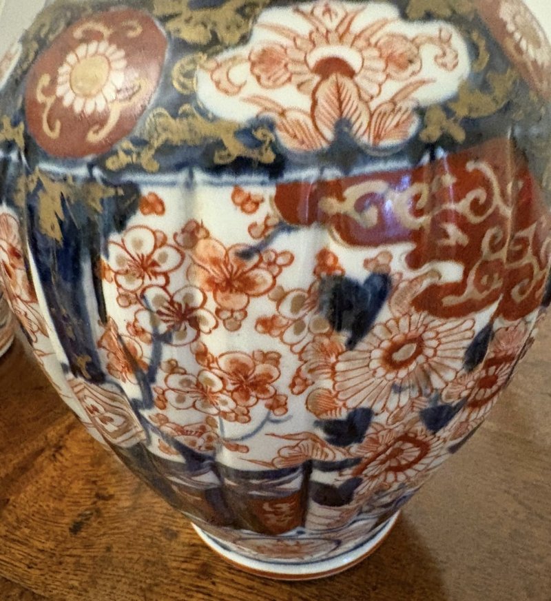 Pair of Quality Antique Japanese Imari Lidded Vases